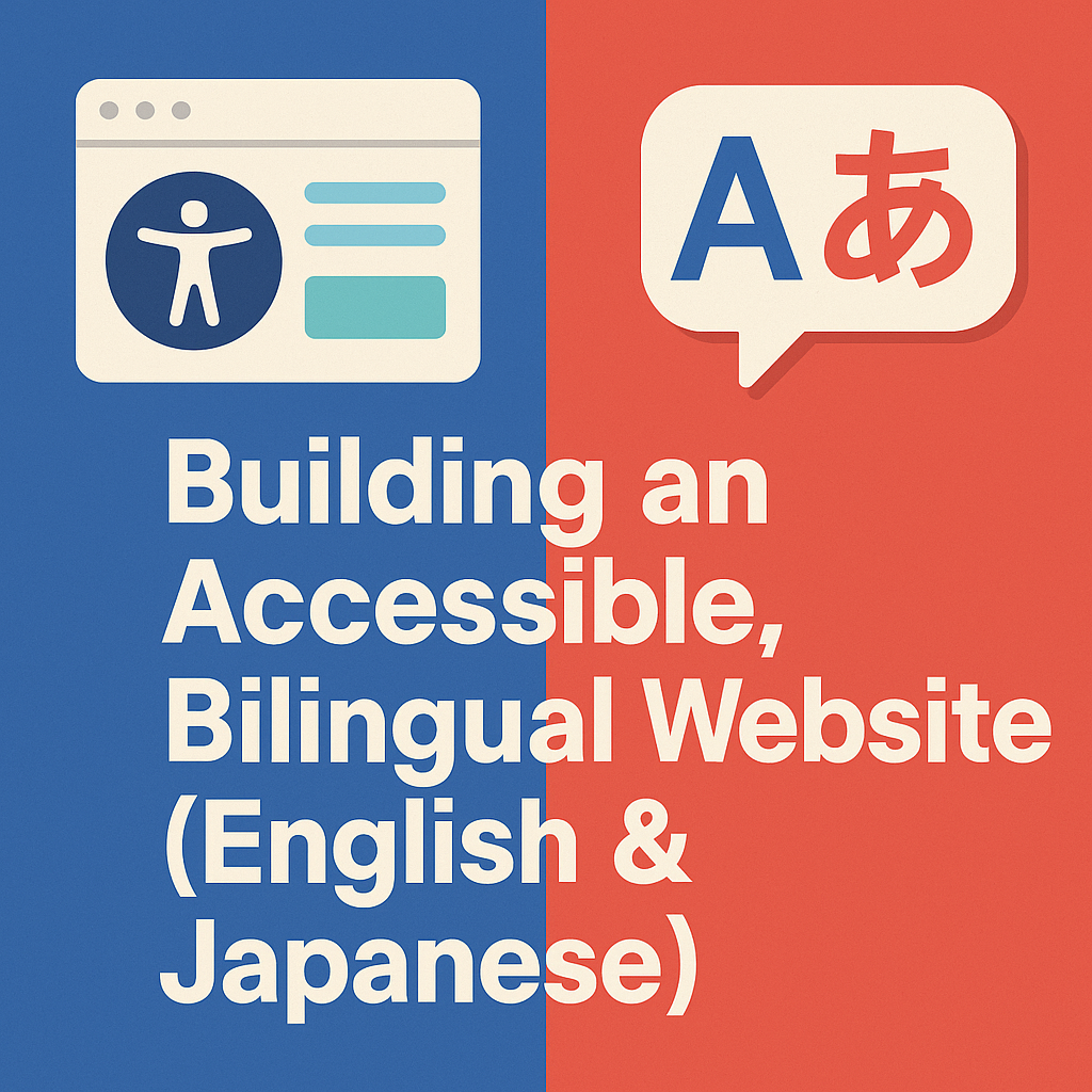 Illustration representing accessibility and bilingual design